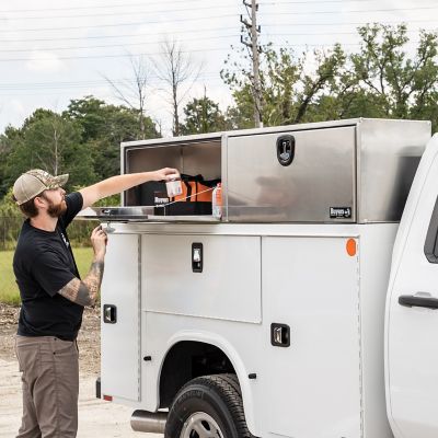 Image showing  16 x 13 x 72in. Smooth Aluminum Topsider Truck Box with Die Cast Compression Latch