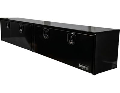 Image showing  18 x 16 x 96 Black Aluminum Topsider Truck Box