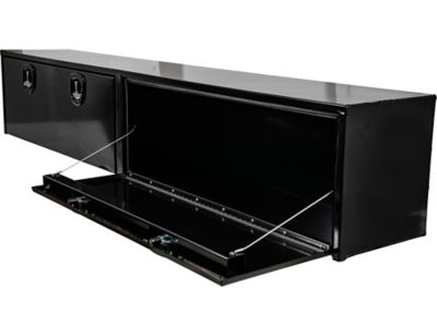 Image showing 5 th Buyers Products 18 x 16 x 96 Black Aluminum Topsider Truck Box