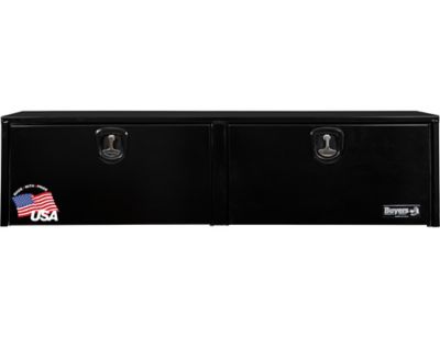 Buyers Products 18 in. x 16 in. x 72 in. Black Aluminum Topsider Truck Box