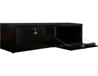 Image showing  18 x 16 x 72in. Black Aluminum Topsider Truck Box