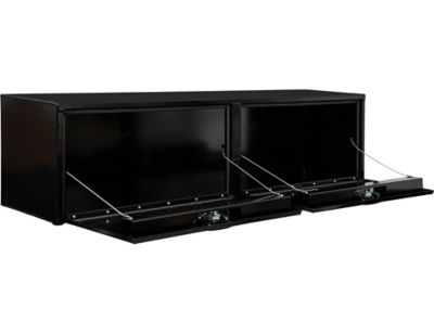 Image showing  18 x 16 x 72in. Black Aluminum Topsider Truck Box