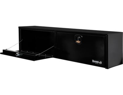 Image showing  18 x 16 x 72in. Black Aluminum Topsider Truck Box