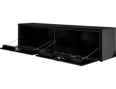 Image showing 5 th Buyers Products 18 x 16 x 72in. Black Aluminum Topsider Truck Box