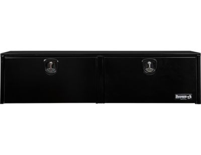 Image showing 6 th Buyers Products 18 x 16 x 72in. Black Aluminum Topsider Truck Box