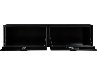 Image showing 8 th Buyers Products 18 x 16 x 72in. Black Aluminum Topsider Truck Box