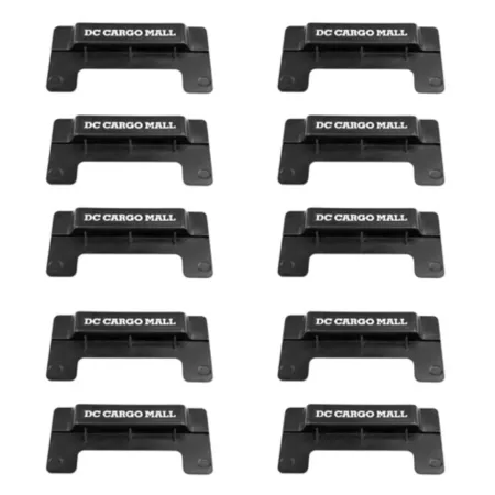 DC Cargo E-Track End Caps for Horizontal Tracks Black Pack of 10 Cargo Carrier Accessories