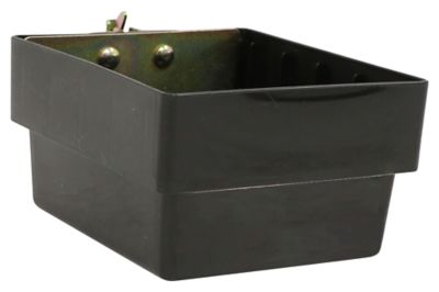 Triton Products 14-3/4 in. L x 8-1/4 in. W x 7 in. H Gray Stacking, Hanging, Interlocking Polypropylene Bins, 6 ct