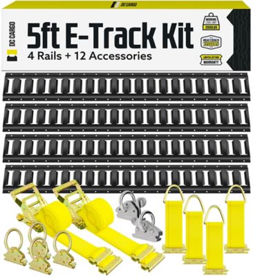 DC Cargo Powder-Coat E-Track Tie-Down Kit, 5 ft., 16-Pack