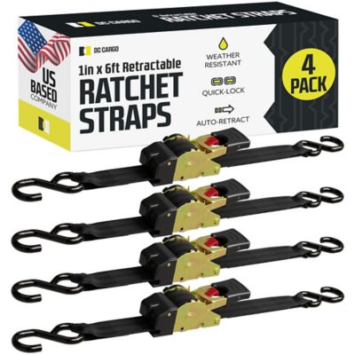 1 x 6' Ratchet Straps with S-Hooks