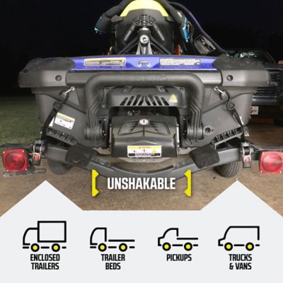 Image showing 5 th DC Cargo 2 in. x 43 in. 600 lb. Capacity Bolt-On Auto-Retract Ratchet Straps with S-Hook, Stainless Steel, 2-Pack