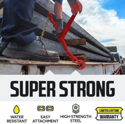 Image showing  5/16 in. Grade 70 Transport Chain and Ratchet Binder Kit, 20 ft., 2-Pack