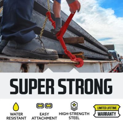 Image showing  5/16 in. Grade 70 Transport Chain & Ratchet Binder Kit, 20 ft.