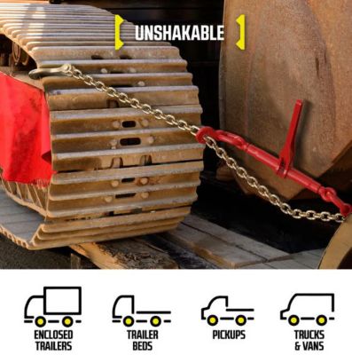 Image showing  3/8 in. Grade 70 Transport Chain & Lever Binder Kit, 20 ft., 2-Pack