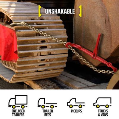 Image showing  Grade 70 Transport Chain and Ratchet Binder Kit, 20 ft., 3/8 in.