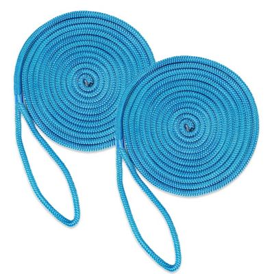 DC Cargo Dock Line, 1/2 in. x 20 ft., Blue, 2-Pack