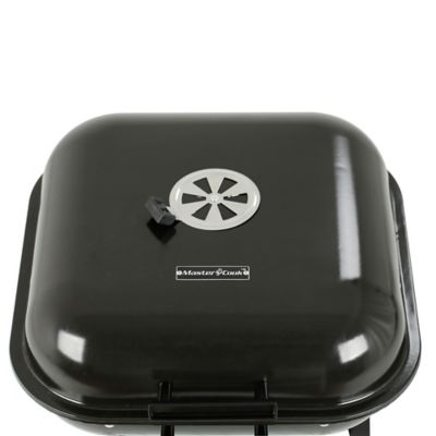 Image showing  Square Barrel Charcoal Grill, 273 sq. in., Black