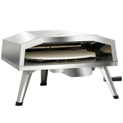 Image showing  Propane Pizza Oven with Rotating Pizza Stone, 16 in., Stainless Steel