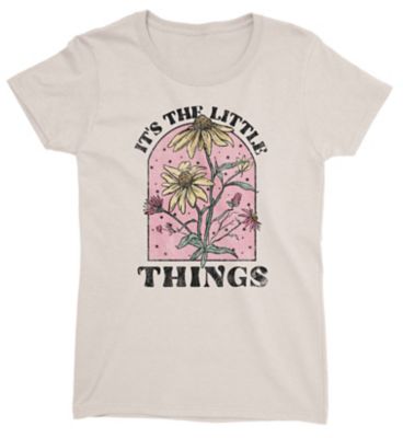 Lost Creek Women's Graphic Scoop Neck Short Sleeve T-Shirt, 100% Cotton