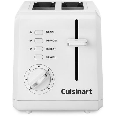Cuisinart 2-Slice Compact Plastic Toaster in White