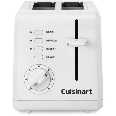 Cuisinart 2-Slice Compact Plastic Toaster, White