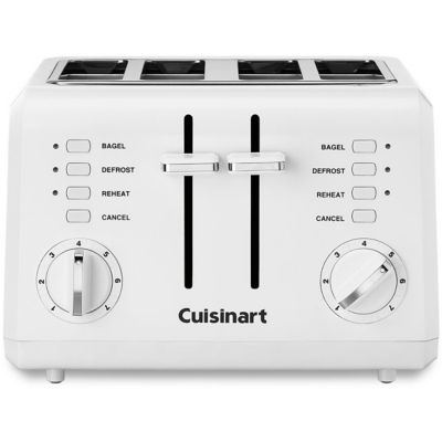 Cuisinart 4-Slice Compact Plastic Toaster in White