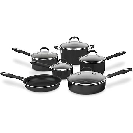 Cuisinart Advantage Non-Stick Aluminum 11-piece Cookware Set in Black