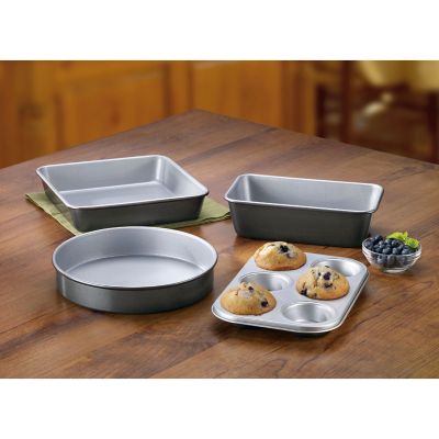 Image showing  Chefs Classic Non-Stick Metal 4-Piece Bakeware Set