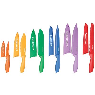Cuisinart Advantage 12-Piece Color Knife Set with Blade Guards in Multi-Bright