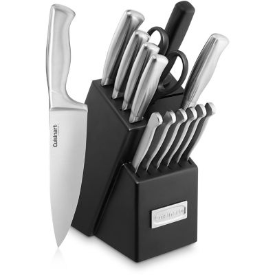 Cuisinart Classic 15 Pc. Stainless Steel Hollow-Handle Cutlery Block Set
