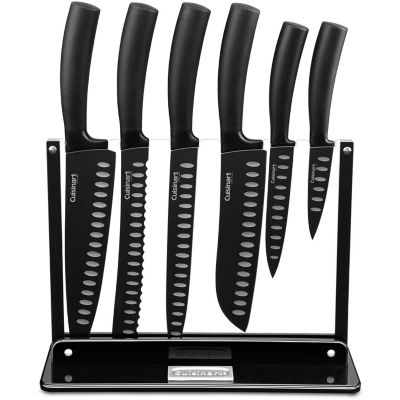 Cuisinart Classic 7 Pc. Non-Stick Cutlery Set with Acrylic Stand - Black