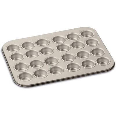 Cuisinart Chefs Classic Non-Stick Metal 24-Cup Mini-Muffin Pan, Champagne