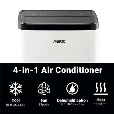 Image showing  10,000 BTU SACC (14,000 BTU ASHRAE) Portable Air Conditioner with Heat