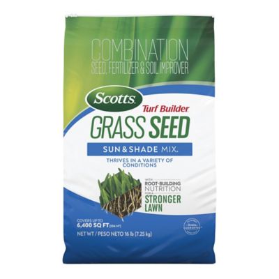 Scotts Turf Builder Grass Seed Sun and Shade Mix, 16 lb.