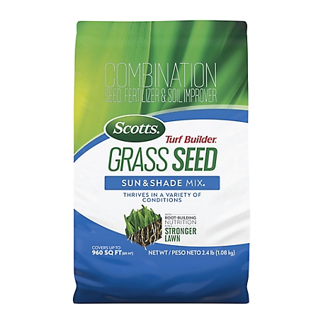 Scotts Turf Builder Grass Seed Sun and Shade Mix, 5.6 lb.