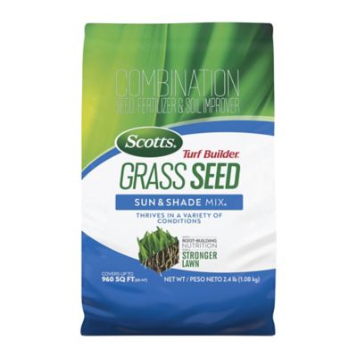 Scotts Turf Builder Grass Seed Sun & Shade Mix, 2.4 lb.