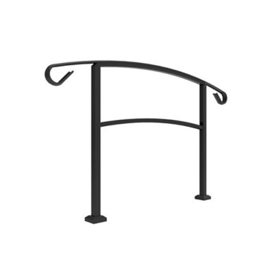 Image showing  HandiRail 4-Step Aluminum Rail Kit, Matte Black