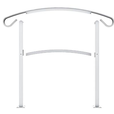 FREESTYLE HandiRail 3-Step Aluminum Rail Kit, White