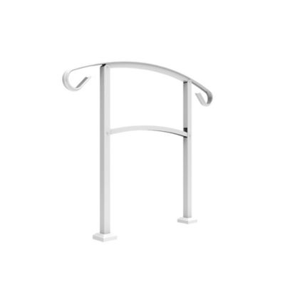 Image showing  HandiRail 3-Step Aluminum Rail Kit, White