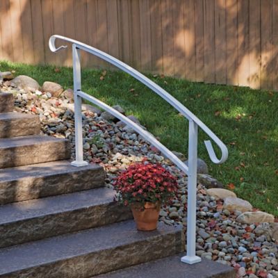 Image showing  HandiRail 5-Step Aluminum Rail Kit, White