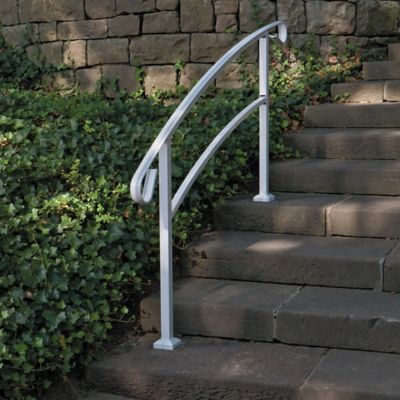 Image showing  HandiRail 5-Step Aluminum Rail Kit, White