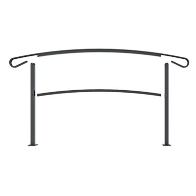 Barrette Outdoor Living HandiRail 5-Step Aluminum Rail Kit, Matte Black