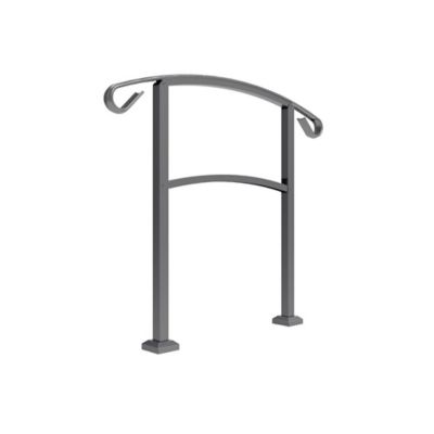 Image showing  HandiRail 3-Step Aluminum Rail Kit, 47.75 in. x 37 in., Aged Bronze