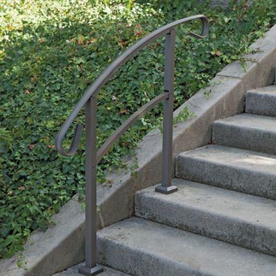 Image showing  HandiRail 3-Step Aluminum Rail Kit, 47.75 in. x 37 in., Aged Bronze