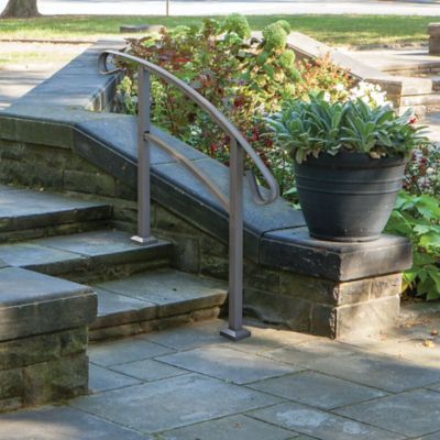 Image showing  HandiRail 3-Step Aluminum Rail Kit, 47.75 in. x 37 in., Aged Bronze