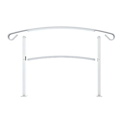 Barrette Outdoor Living HandiRail 4-Step Aluminum Rail Kit, White