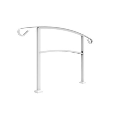 Image showing  HandiRail 4-Step Aluminum Rail Kit, White