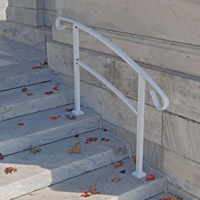 Image showing  HandiRail 4-Step Aluminum Rail Kit, White