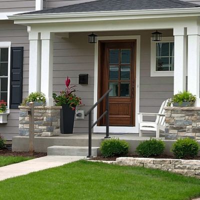 Image showing 6 th FREESTYLE Aluminum Transition Handrail, 4 ft., Matte Black