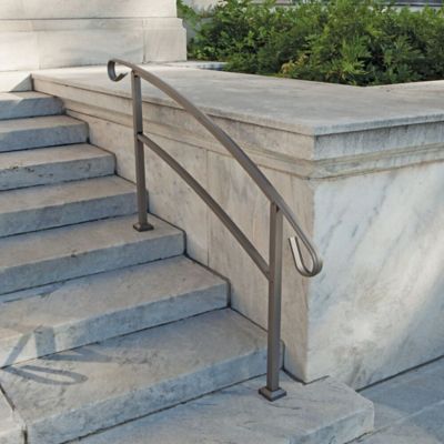 Image showing  HandiRail 5-Step Aluminum Rail Kit, Aged Bronze